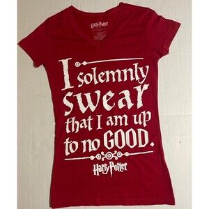 Harry Potter Small Shirt Red I Solemnly Swear That I Am Up to No Good